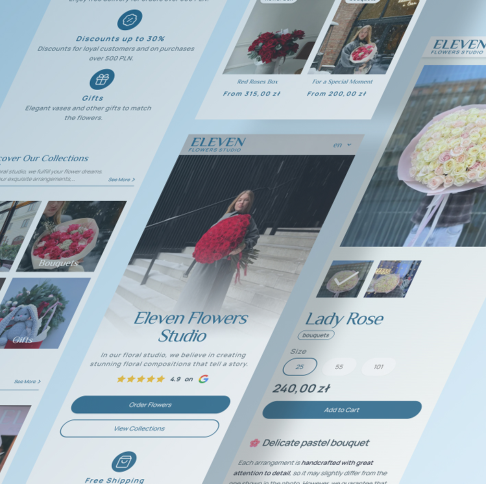 Projekt strony e-commerce dla kwiaciarni